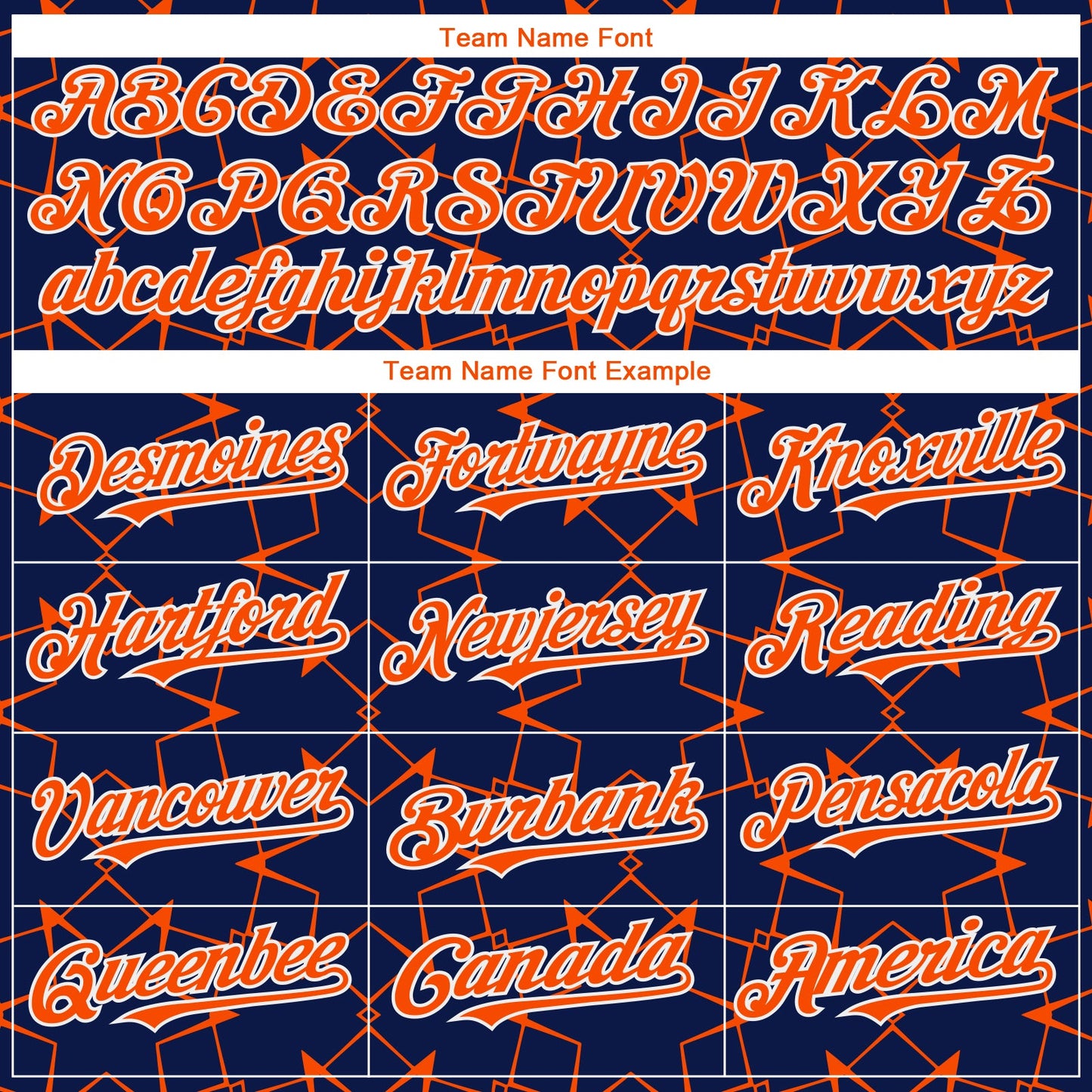 Custom Navy Orange-White 3D Pattern Design Star Lines Authentic Baseball Jersey - Sky-Custom