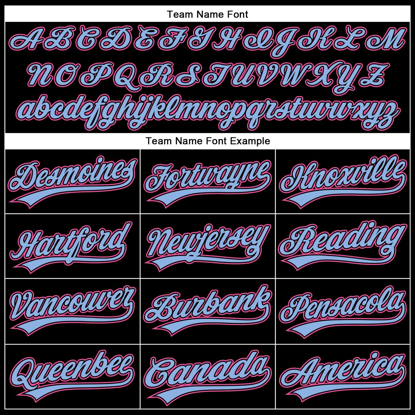 Custom Black Pink-Light Blue 3D Pattern Design Curve Solid Authentic Baseball Jersey - Sky-Custom