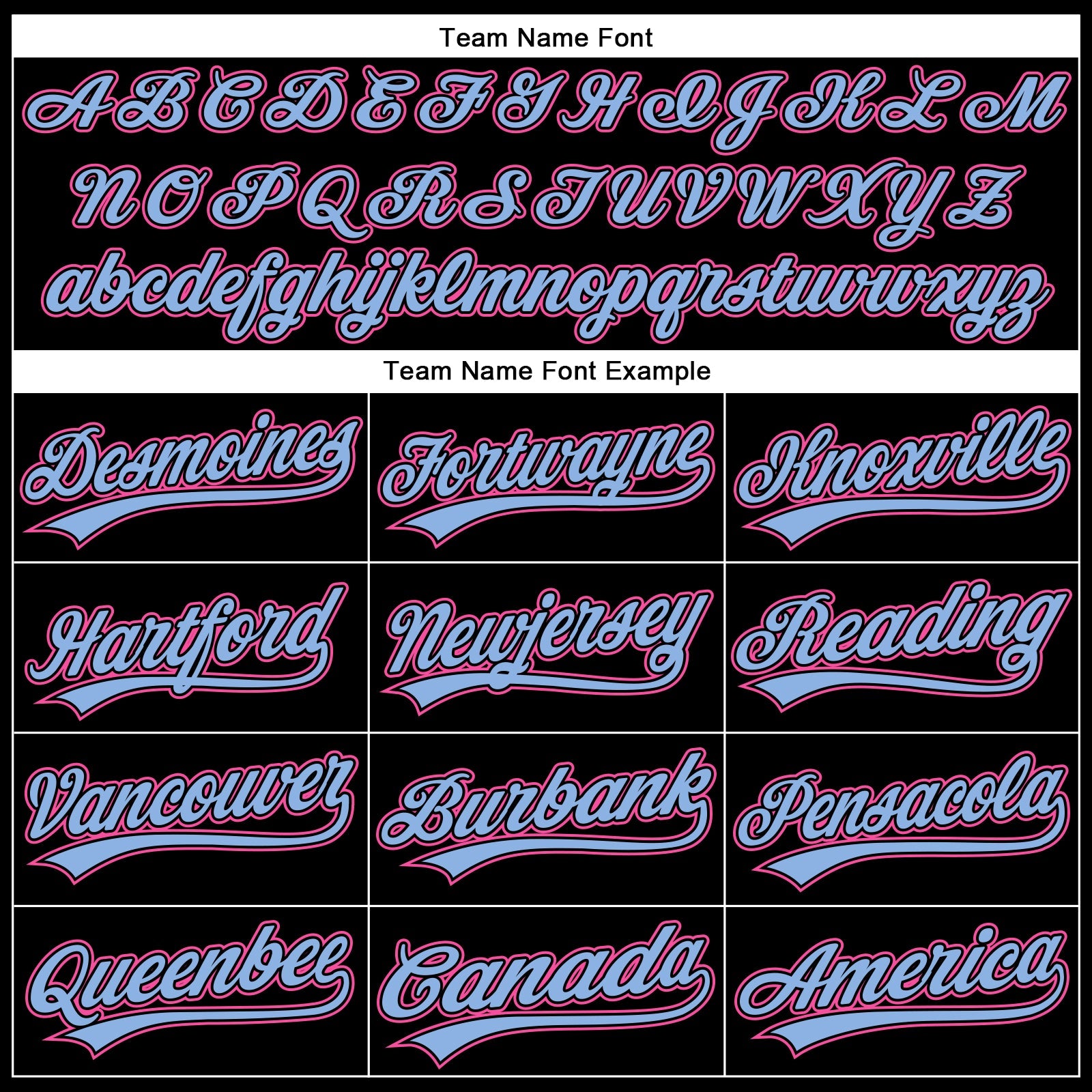 Custom Black Pink-Light Blue 3D Pattern Design Curve Solid Authentic Baseball Jersey - Sky-Custom