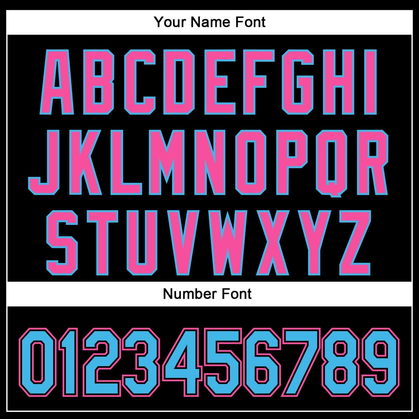 Custom Black Sky Blue-Pink 3D Pattern Design Curve Solid Authentic Baseball Jersey - Sky-Custom