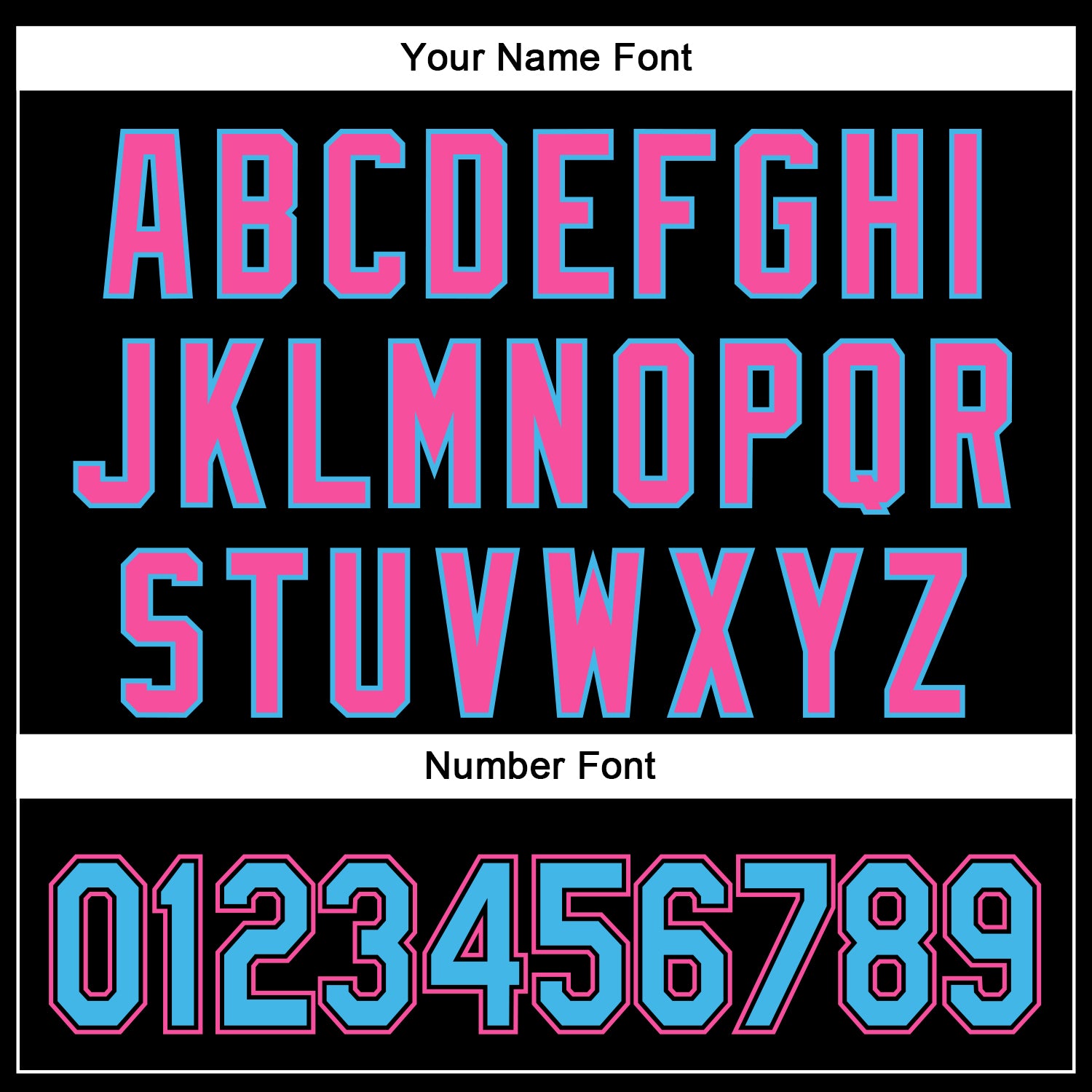 Custom Black Sky Blue-Pink 3D Pattern Design Curve Solid Authentic Baseball Jersey - Sky-Custom