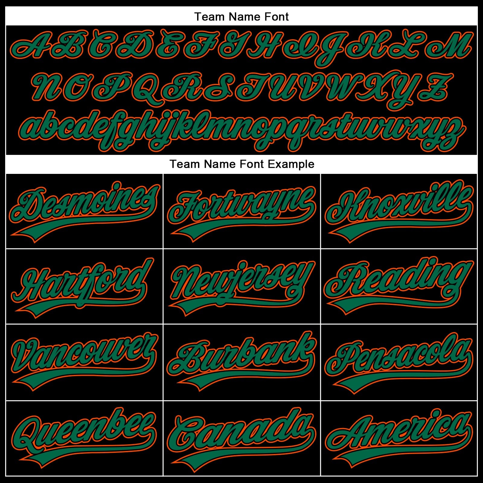 Custom Black Kelly Green-Orange 3D Pattern Design Curve Solid Authentic Baseball Jersey - Sky-Custom