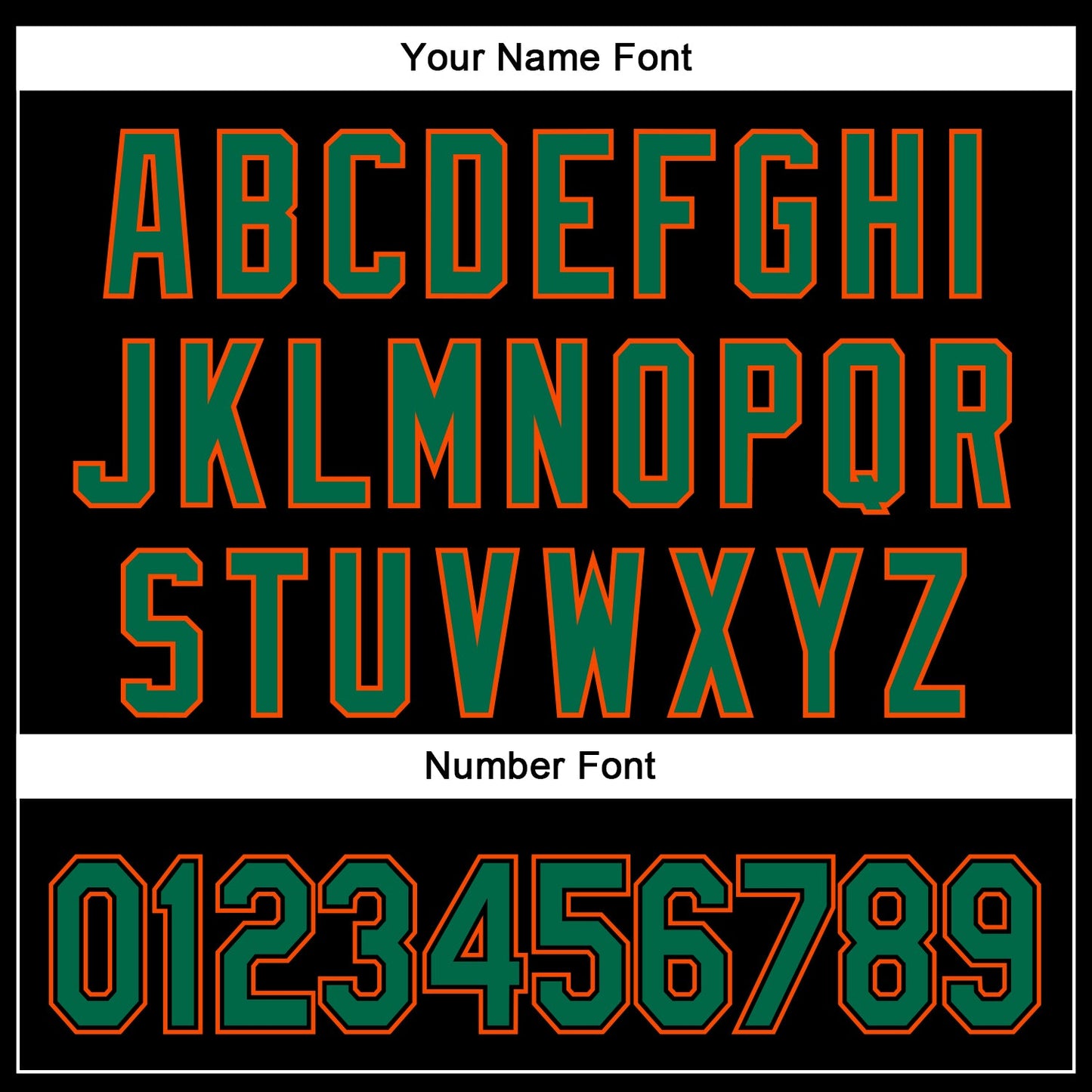 Custom Black Kelly Green-Orange 3D Pattern Design Curve Solid Authentic Baseball Jersey - Sky-Custom