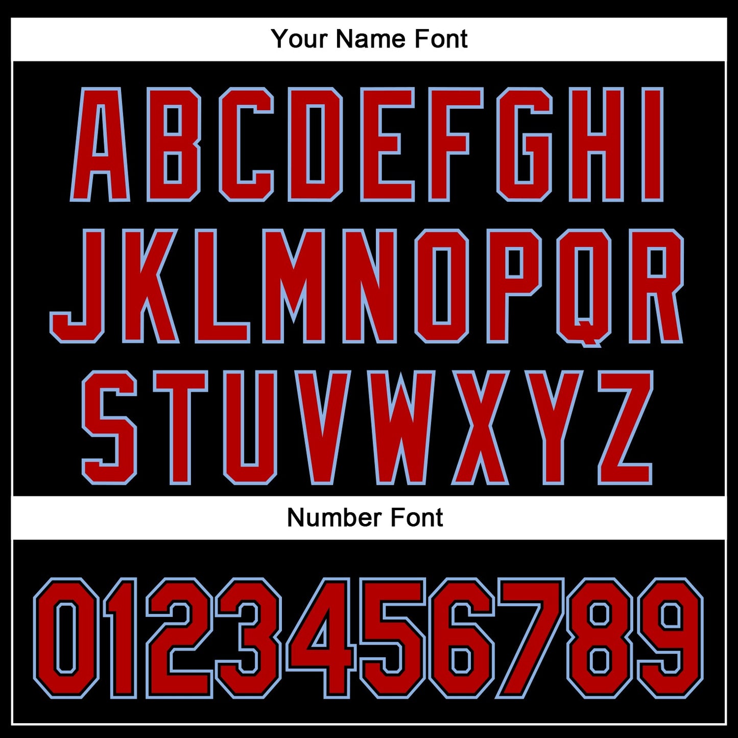 Custom Black Red-Light Blue 3D Pattern Design Curve Solid Authentic Baseball Jersey - Sky-Custom