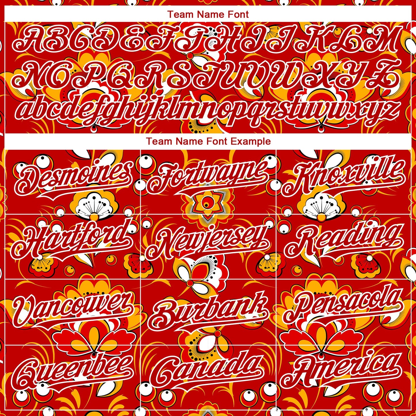Custom Red White 3D Pattern Design Northeast China Big Flower Authentic Baseball Jersey - Sky-Custom