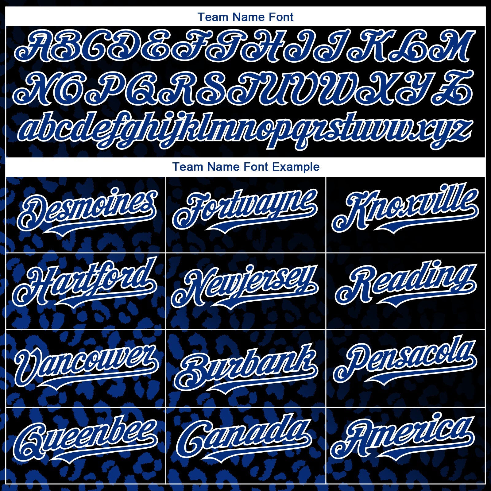 Custom Black Royal-White 3D Pattern Design Leopard Print Fade Fashion Authentic Baseball Jersey - Sky-Custom