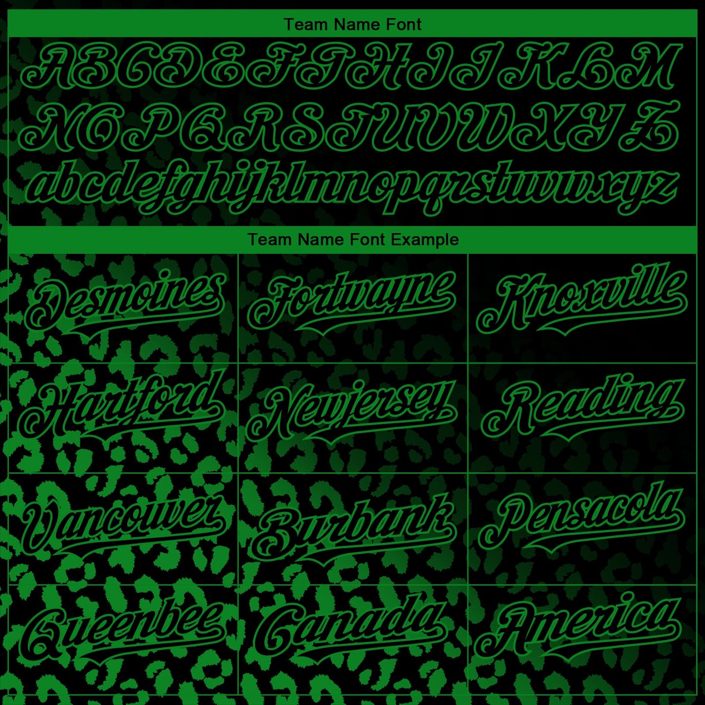 Custom Black Grass Green 3D Pattern Design Leopard Print Fade Fashion Authentic Baseball Jersey - Sky-Custom