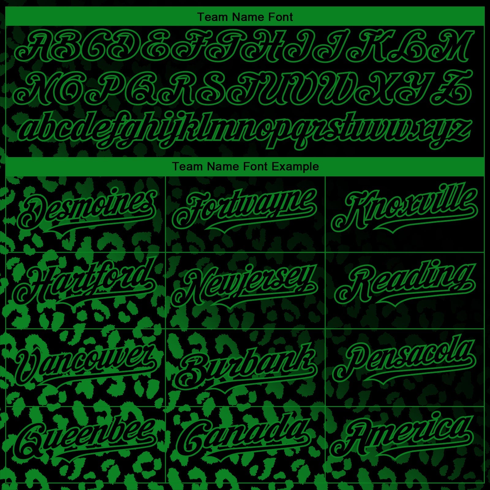 Custom Black Grass Green 3D Pattern Design Leopard Print Fade Fashion Authentic Baseball Jersey - Sky-Custom