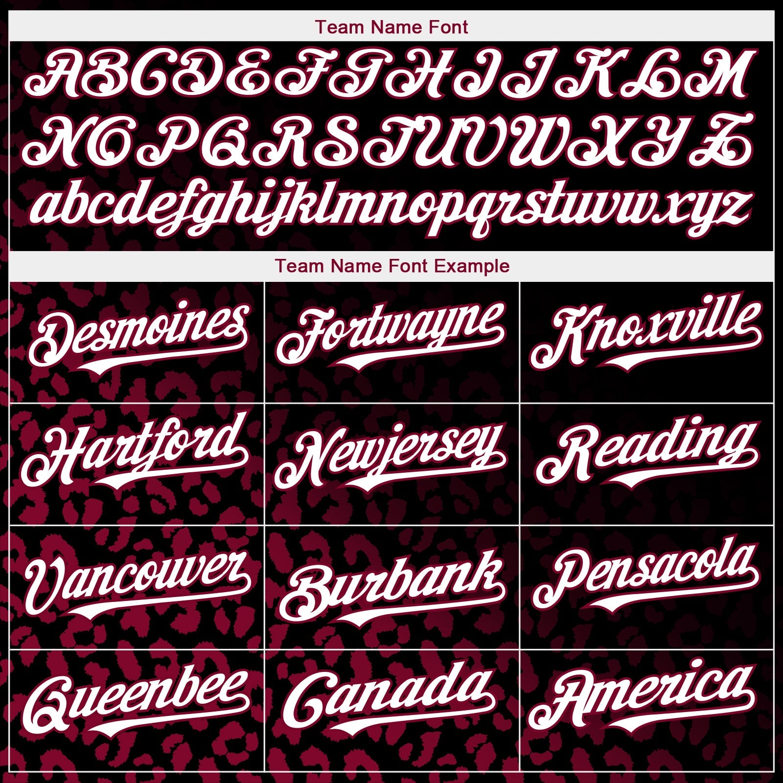 Custom Black White-Maroon 3D Pattern Design Leopard Print Fade Fashion Authentic Baseball Jersey - Sky-Custom