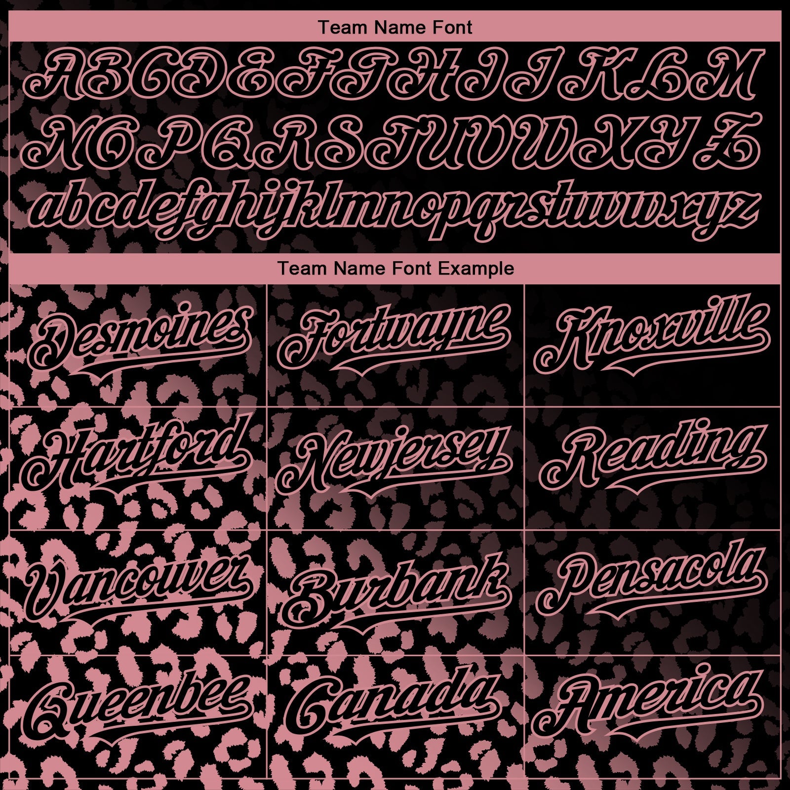 Custom Black Medium Pink 3D Pattern Design Leopard Print Fade Fashion Authentic Baseball Jersey - Sky-Custom