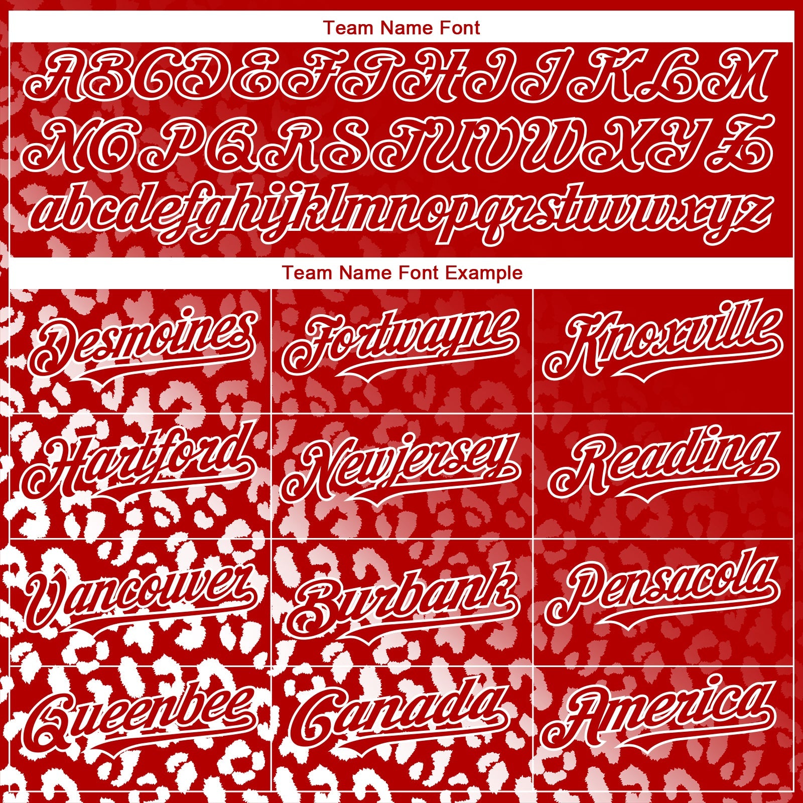 Custom Red White 3D Pattern Design Leopard Print Fade Fashion Authentic Baseball Jersey - Sky-Custom