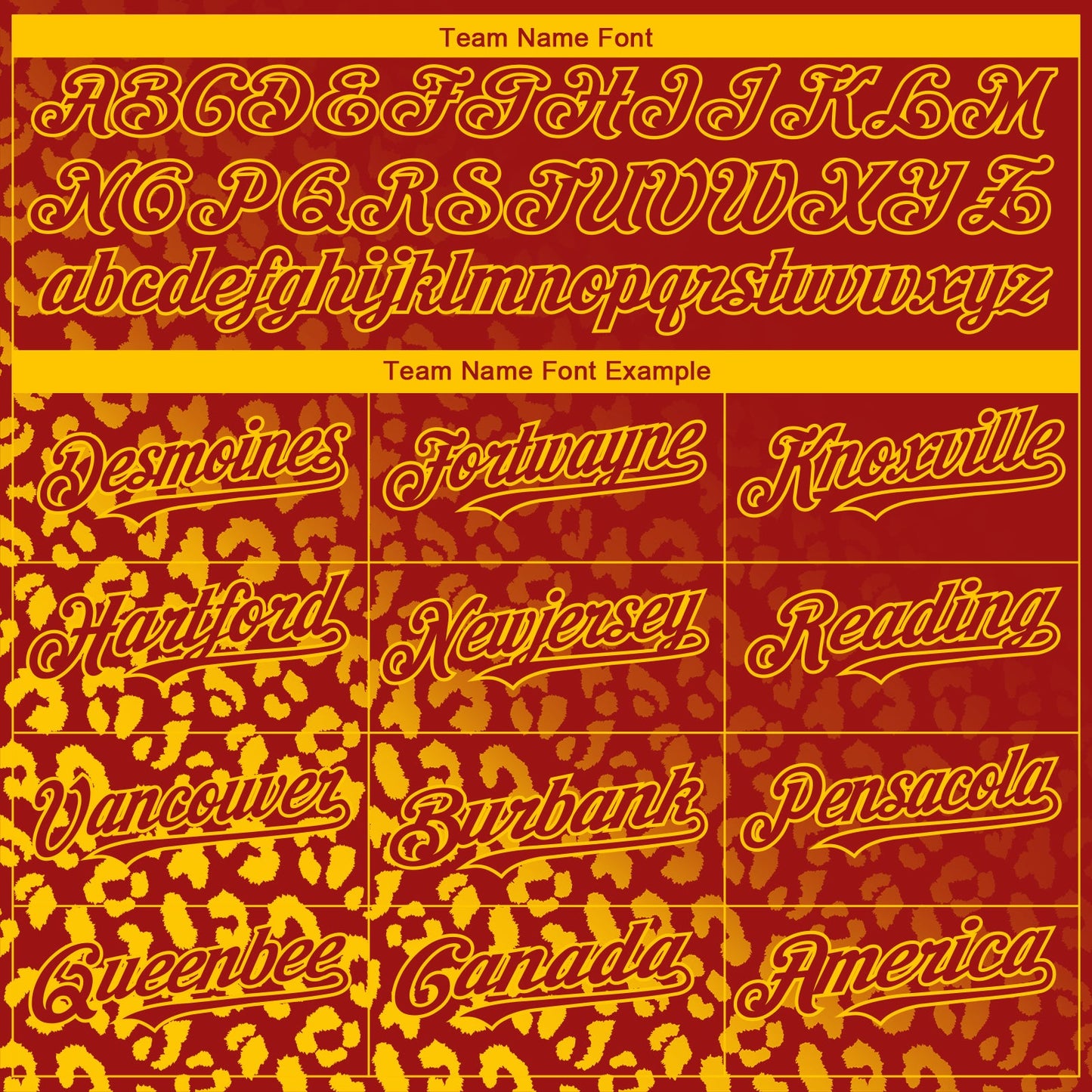 Custom Red Yellow 3D Pattern Design Leopard Print Fade Fashion Authentic Baseball Jersey - Sky-Custom