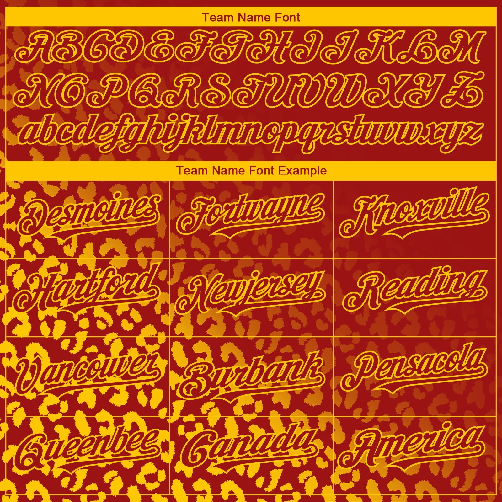 Custom Red Yellow 3D Pattern Design Leopard Print Fade Fashion Authentic Baseball Jersey - Sky-Custom