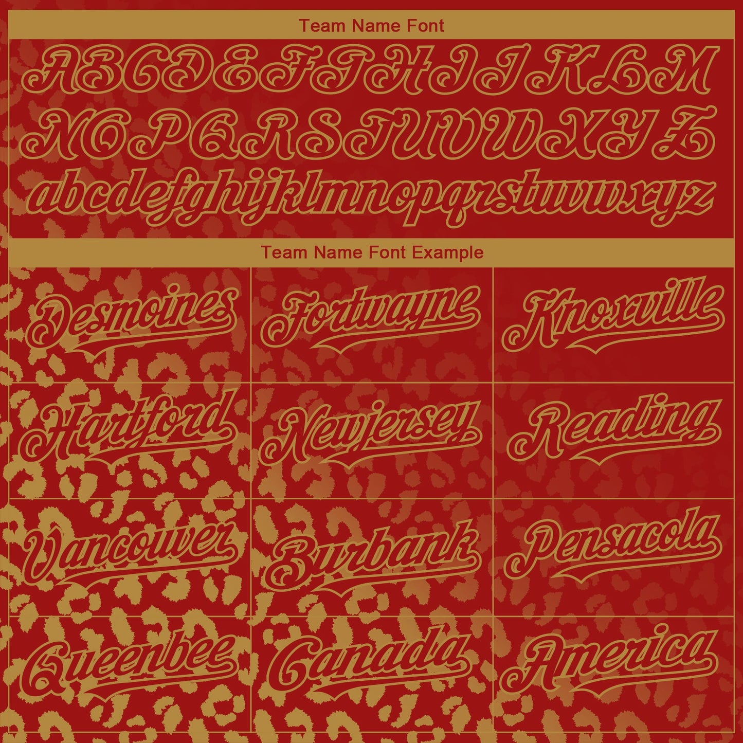 Custom Red Old Gold 3D Pattern Design Leopard Print Fade Fashion Authentic Baseball Jersey - Sky-Custom