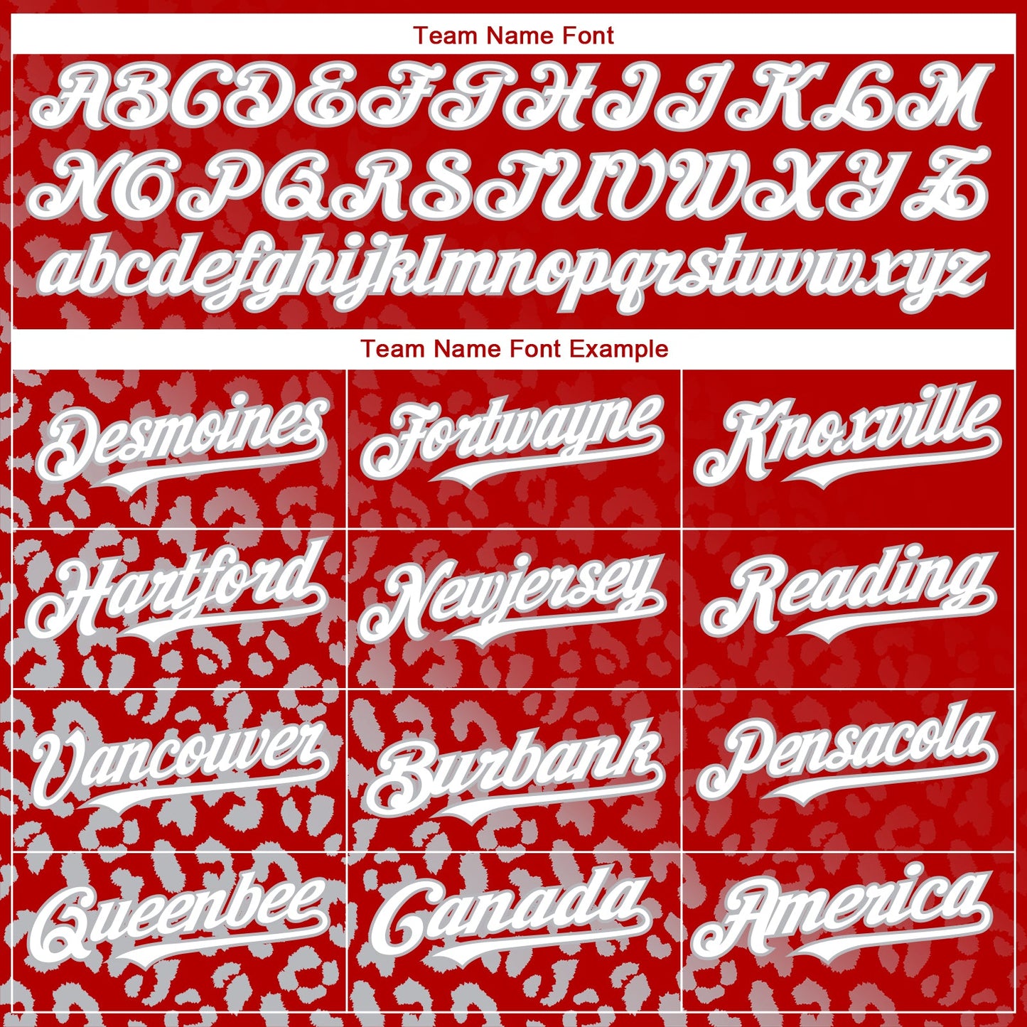 Custom Red White-Gray 3D Pattern Design Leopard Print Fade Fashion Authentic Baseball Jersey - Sky-Custom