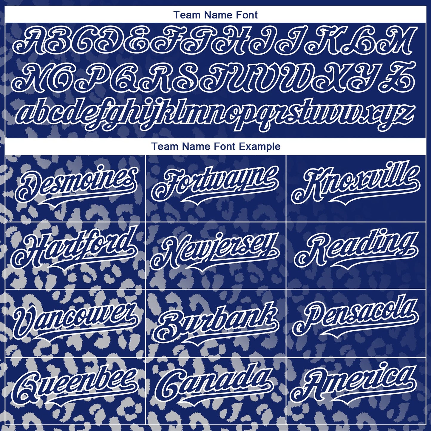 Custom Royal White 3D Pattern Design Leopard Print Fade Fashion Authentic Baseball Jersey - Sky-Custom