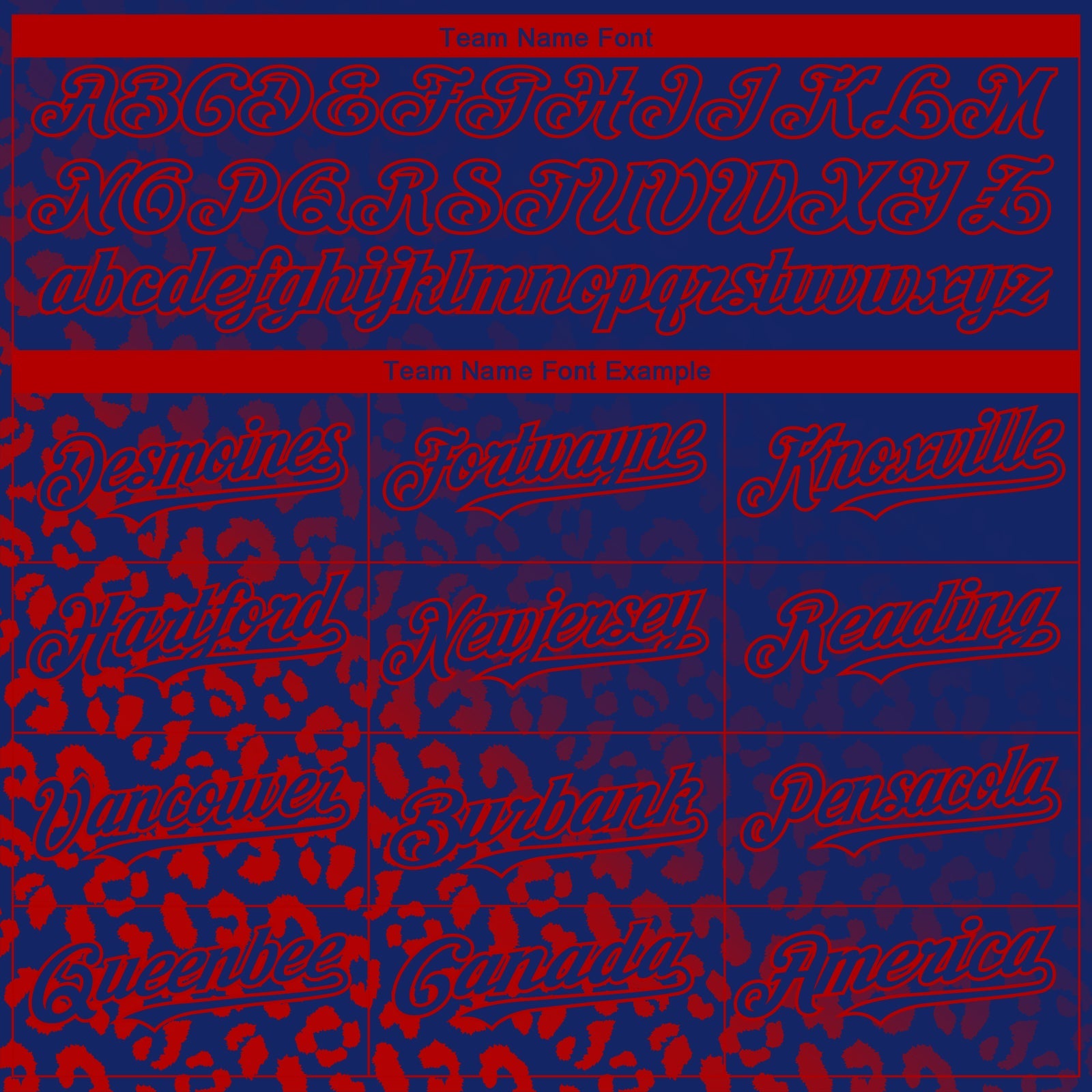 Custom Royal Red 3D Pattern Design Leopard Print Fade Fashion Authentic Baseball Jersey - Sky-Custom