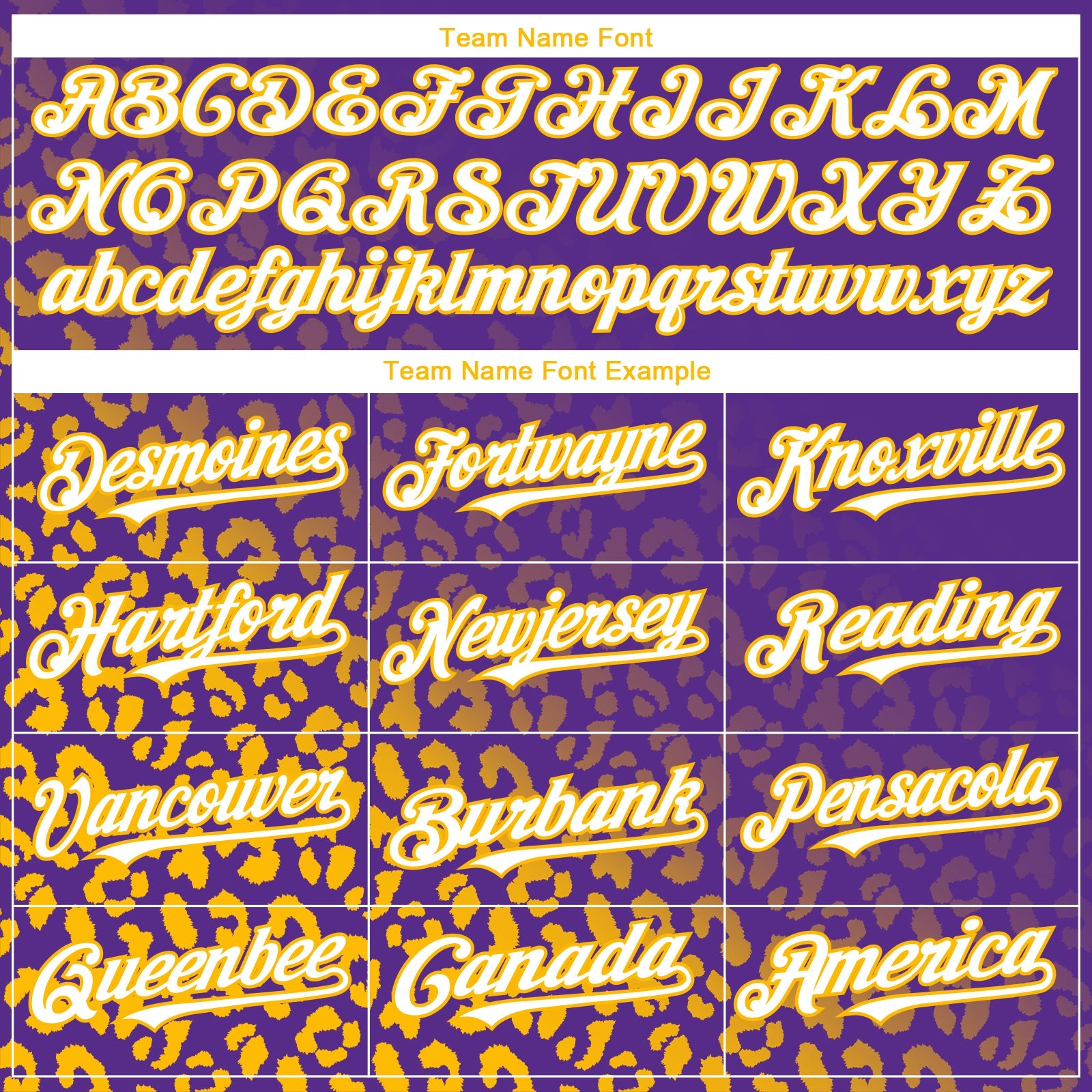 Custom Purple White-Gold 3D Pattern Design Leopard Print Fade Fashion Authentic Baseball Jersey - Sky-Custom
