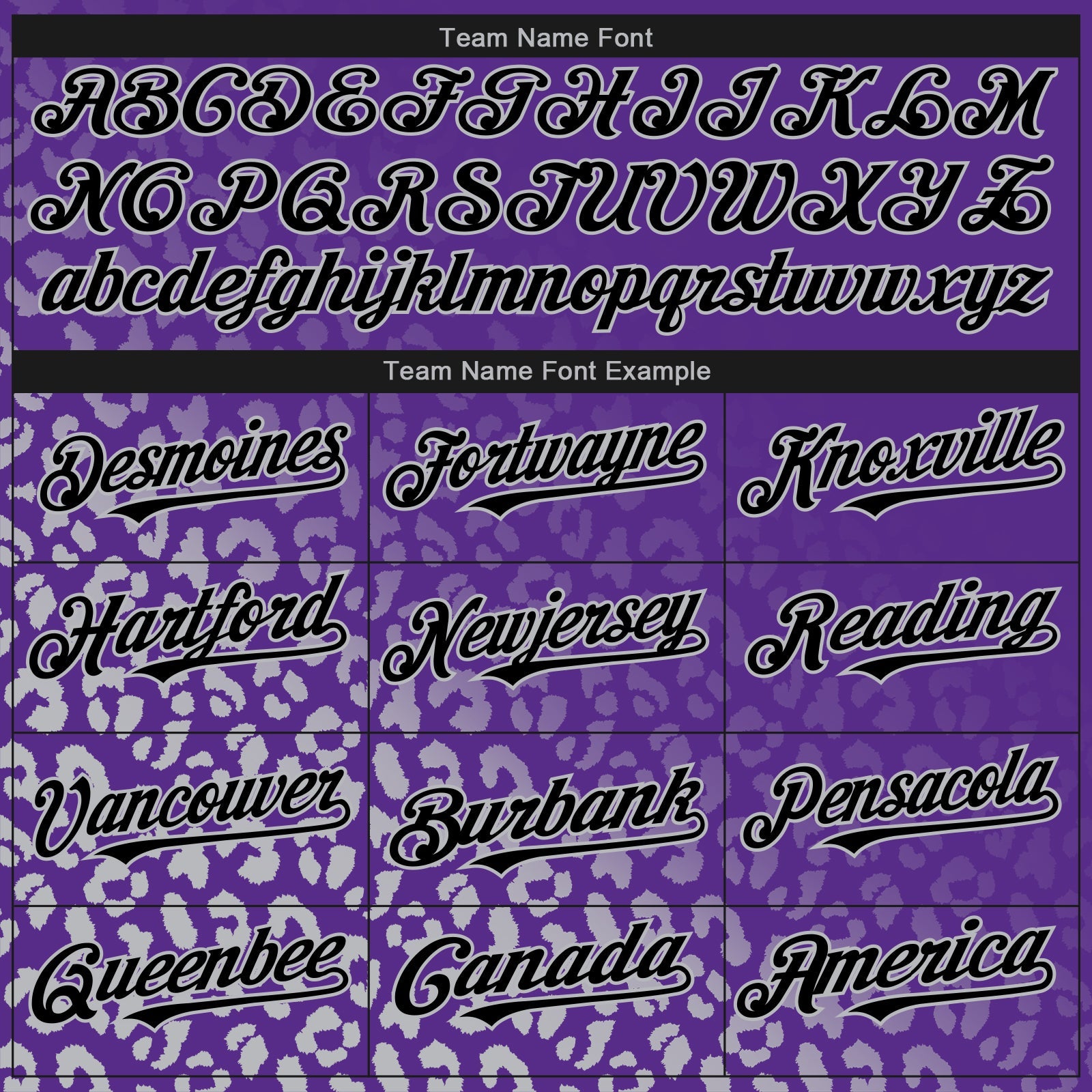 Custom Purple Black-Gray 3D Pattern Design Leopard Print Fade Fashion Authentic Baseball Jersey - Sky-Custom