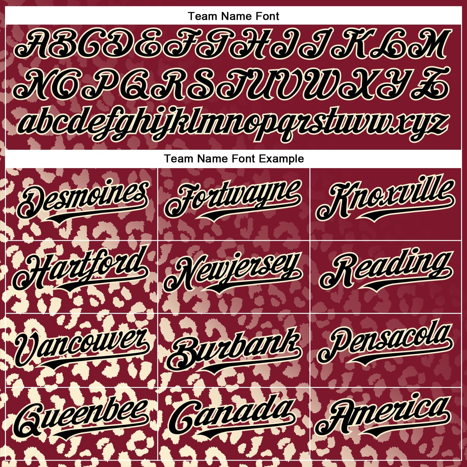 Custom Crimson Black-Cream 3D Pattern Design Leopard Print Fade Fashion Authentic Baseball Jersey - Sky-Custom