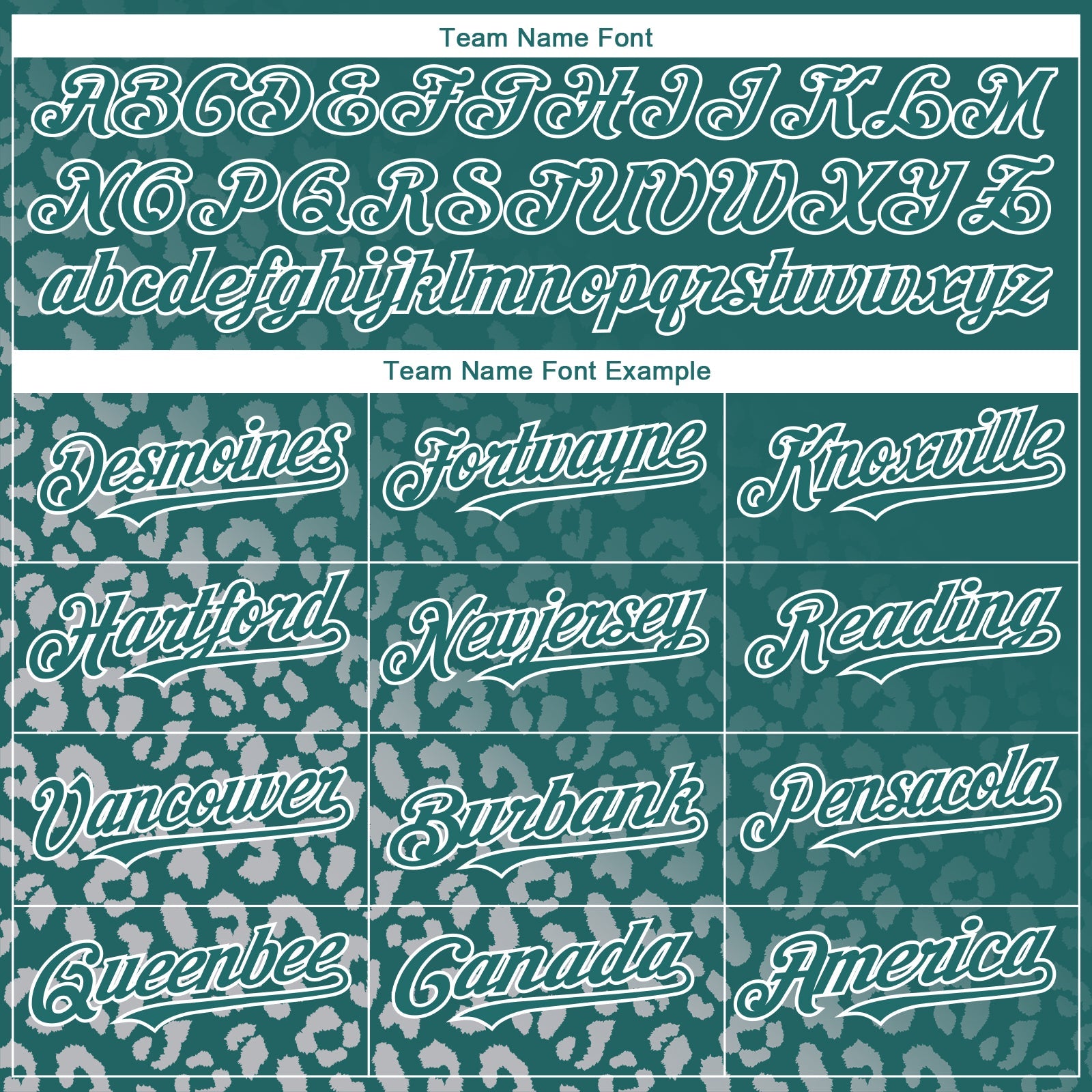 Custom Teal White 3D Pattern Design Leopard Print Fade Fashion Authentic Baseball Jersey - Sky-Custom