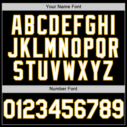 Custom Black White-Gold Line Authentic Baseball Jersey - Sky-Custom