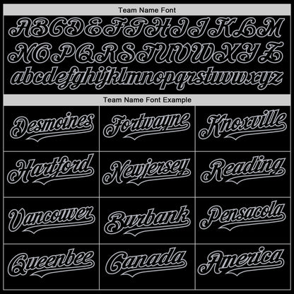 Custom Black Gray Line Authentic Baseball Jersey - Sky-Custom