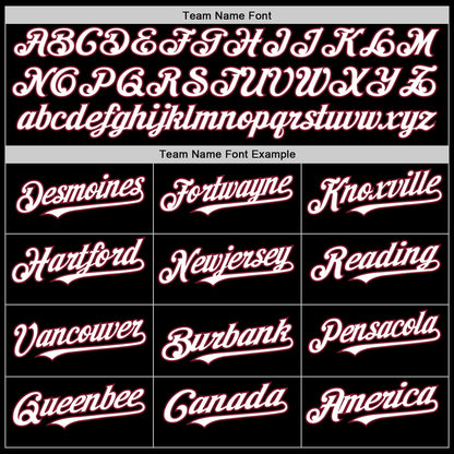 Custom Black White-Crimson Line Authentic Baseball Jersey - Sky-Custom
