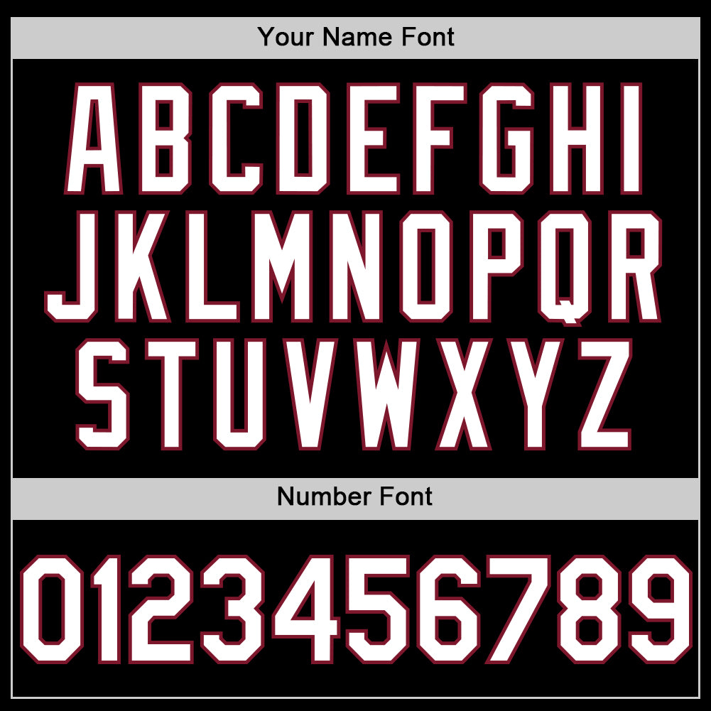 Custom Black White-Crimson Line Authentic Baseball Jersey - Sky-Custom