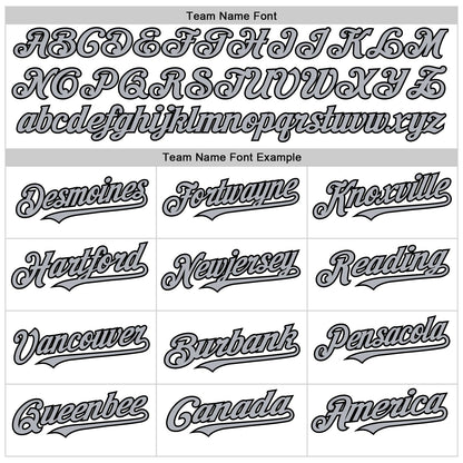 Custom White Black-Gray Line Authentic Baseball Jersey - Sky-Custom