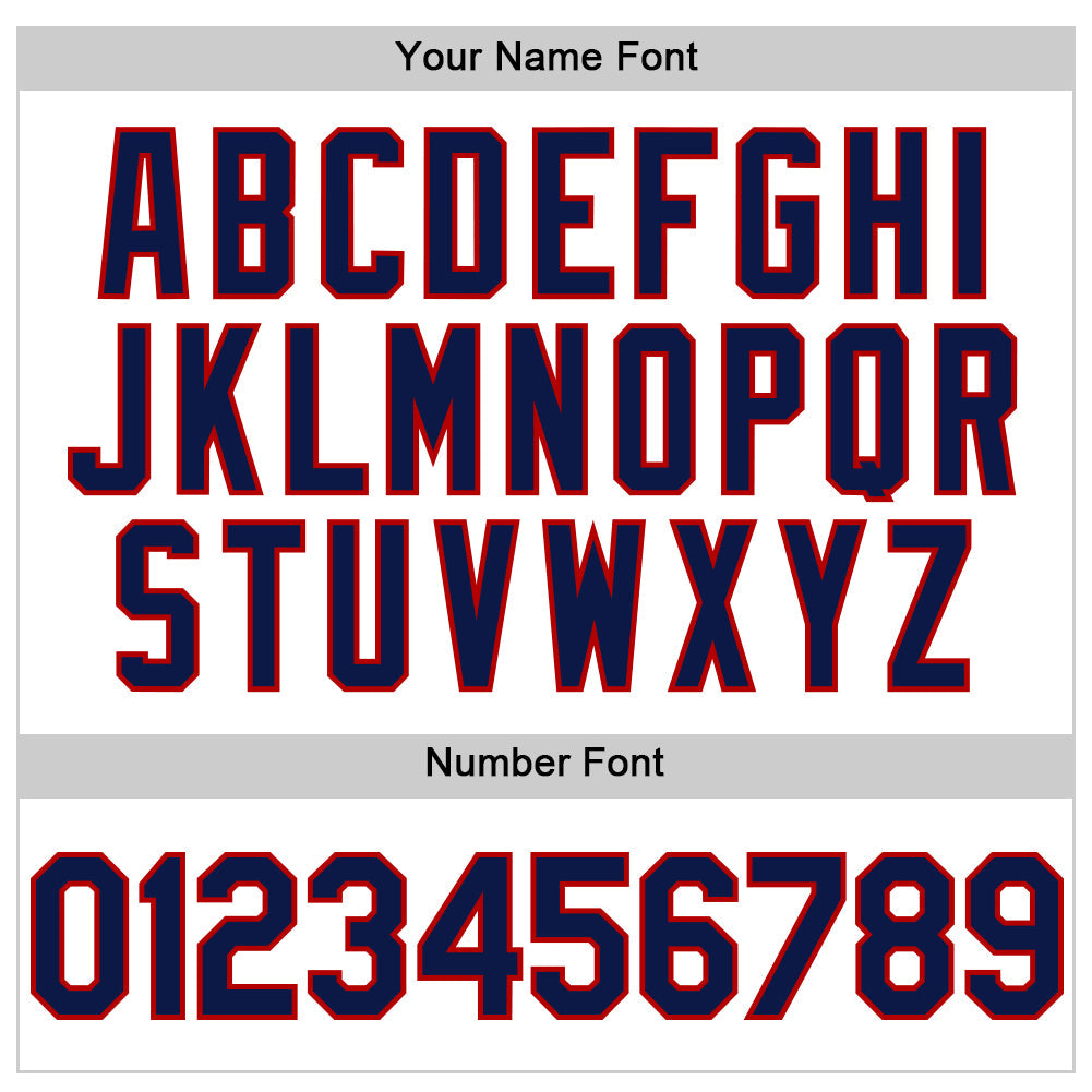 Custom White Navy-Red Line Authentic Baseball Jersey - Sky-Custom