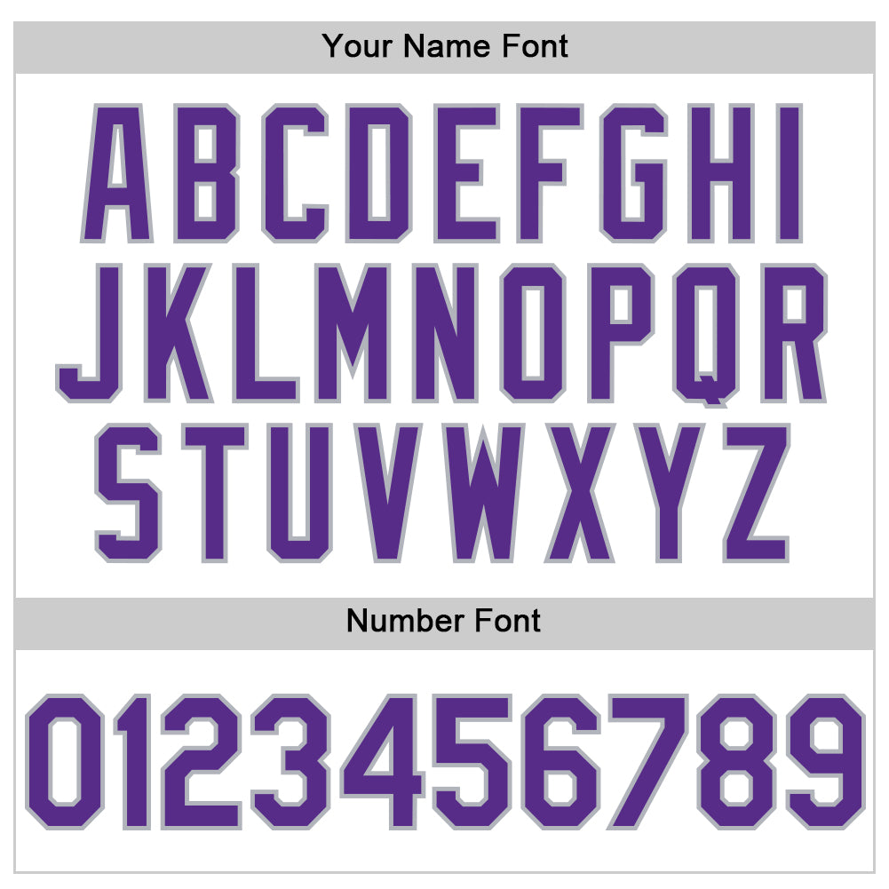 Custom White Purple-Gray Line Authentic Baseball Jersey - Sky-Custom