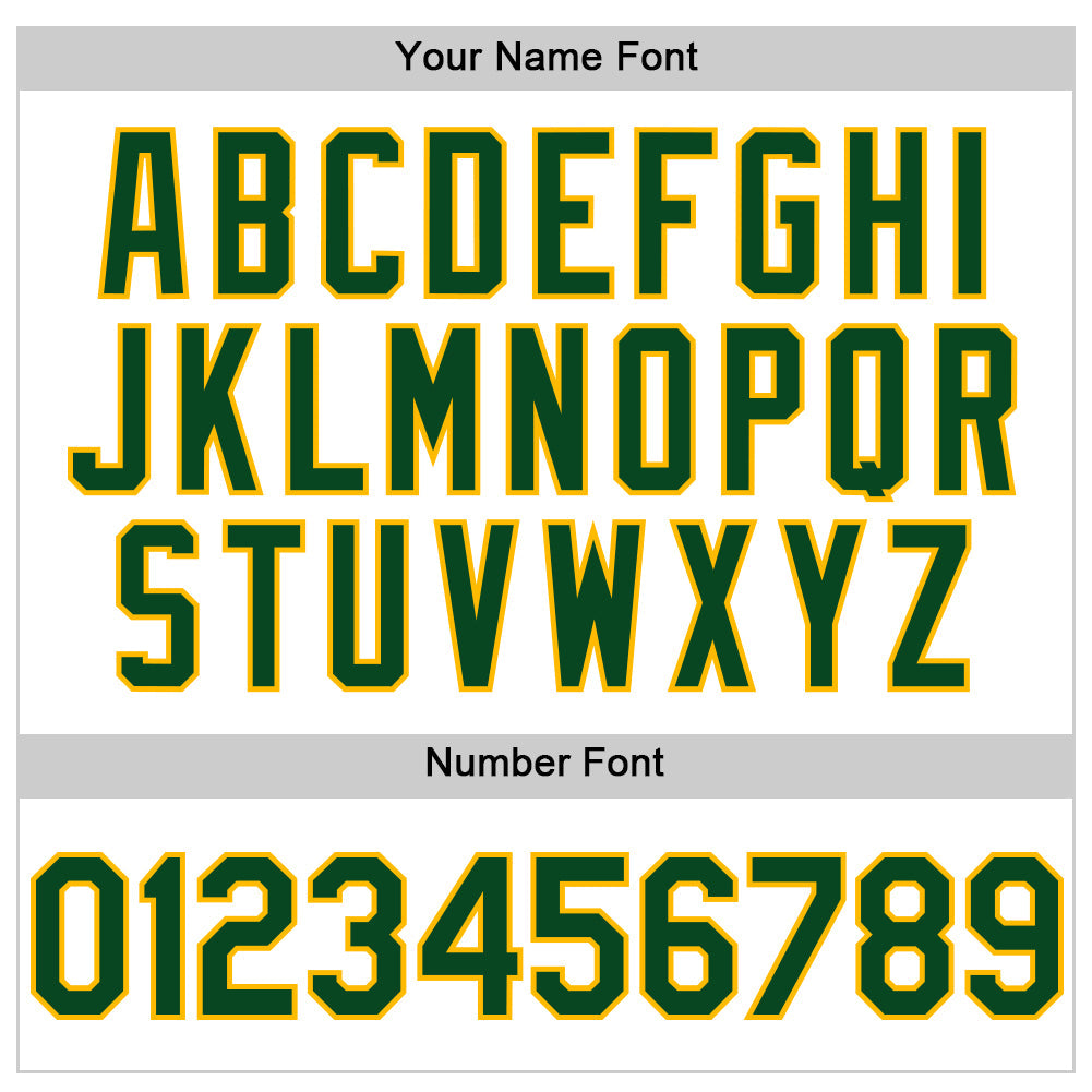 Custom White Green-Gold Line Authentic Baseball Jersey - Sky-Custom
