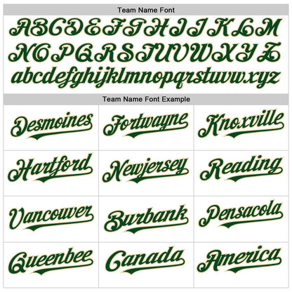 Custom White Green-Cream Line Authentic Baseball Jersey - Sky-Custom