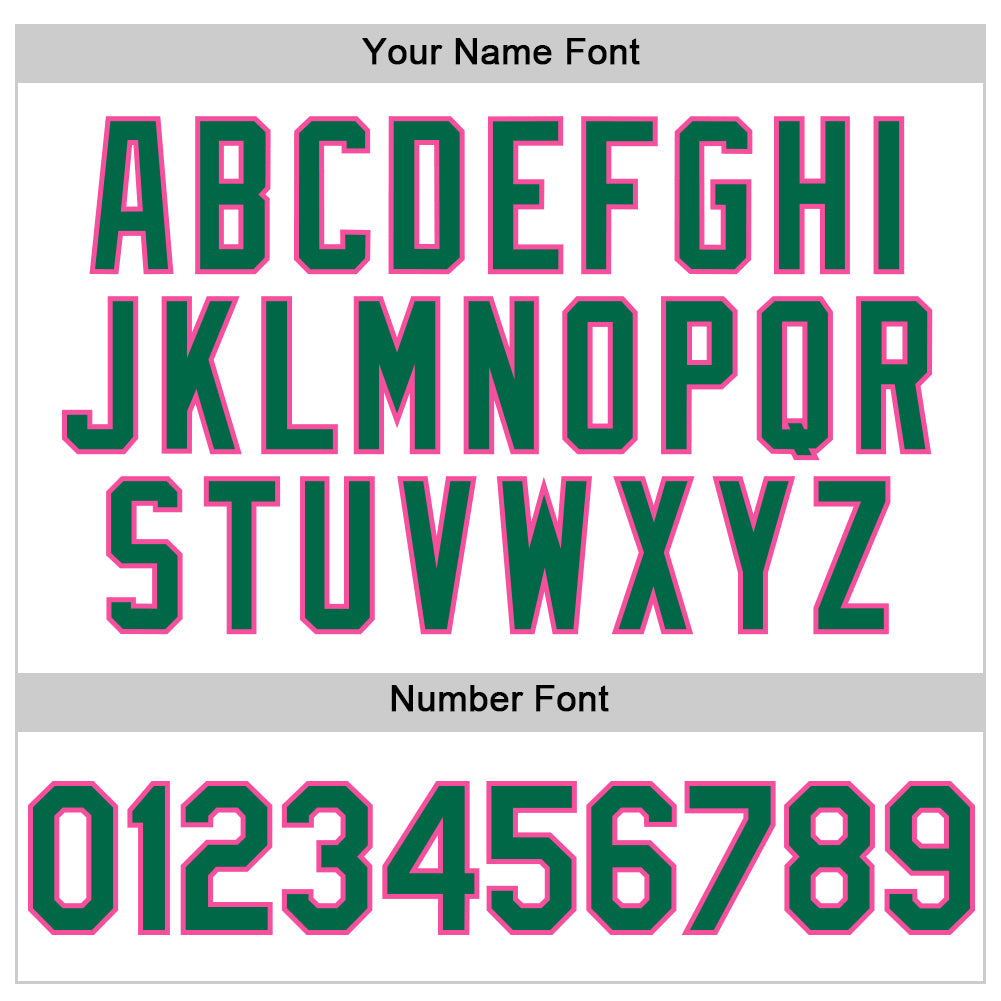 Custom White Kelly Green-Pink Line Authentic Baseball Jersey - Sky-Custom