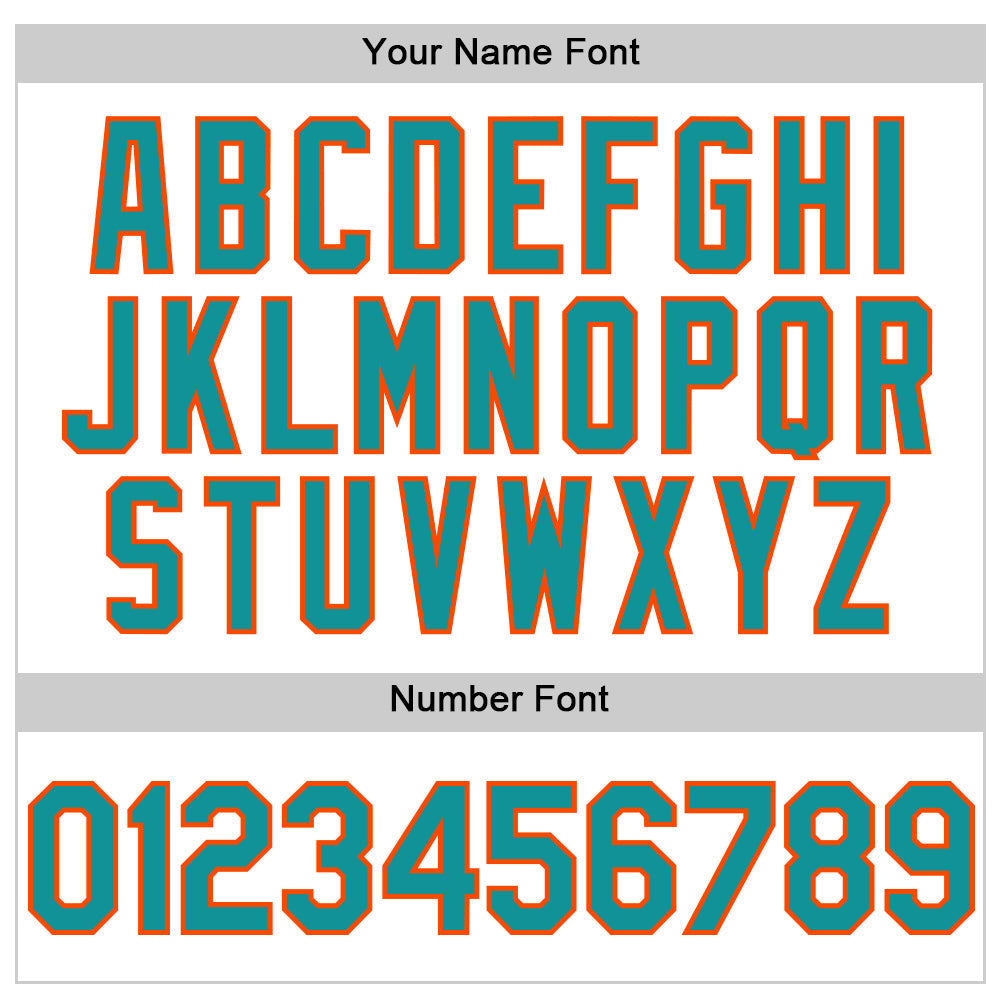 Custom White Teal-Orange Line Authentic Baseball Jersey - Sky-Custom