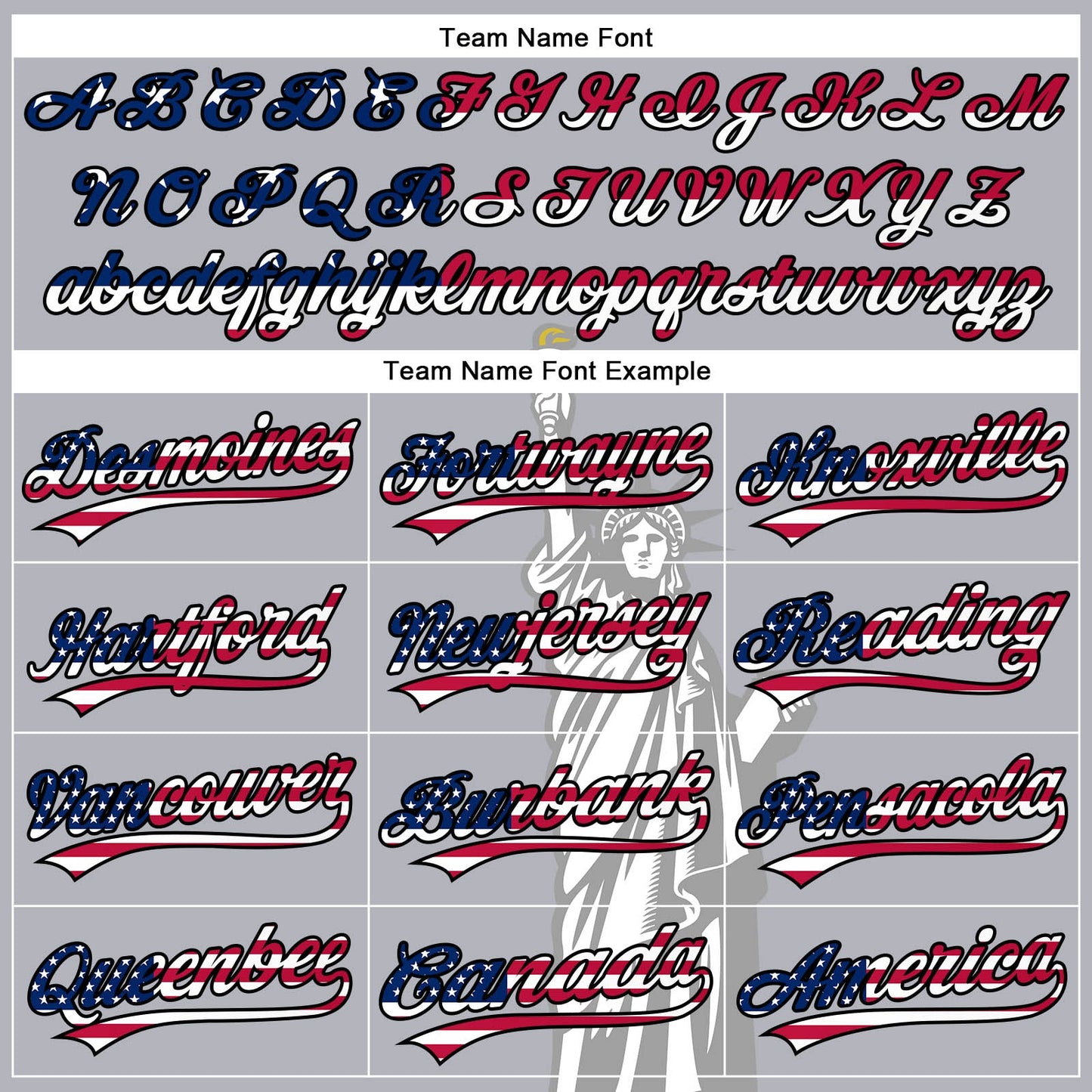 Custom Gray USA Flag-Black 3D American Flag Statue of Liberty Patriotic Authentic Baseball Jersey - Sky-Custom