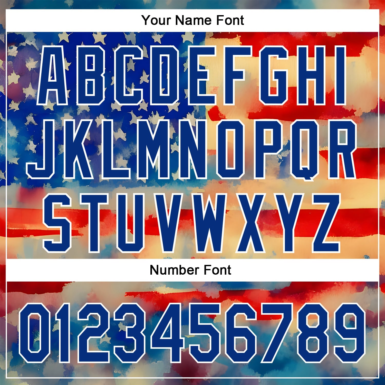 Custom Red Royal-White 3D American Flag Patriotic Authentic Baseball Jersey - Sky-Custom