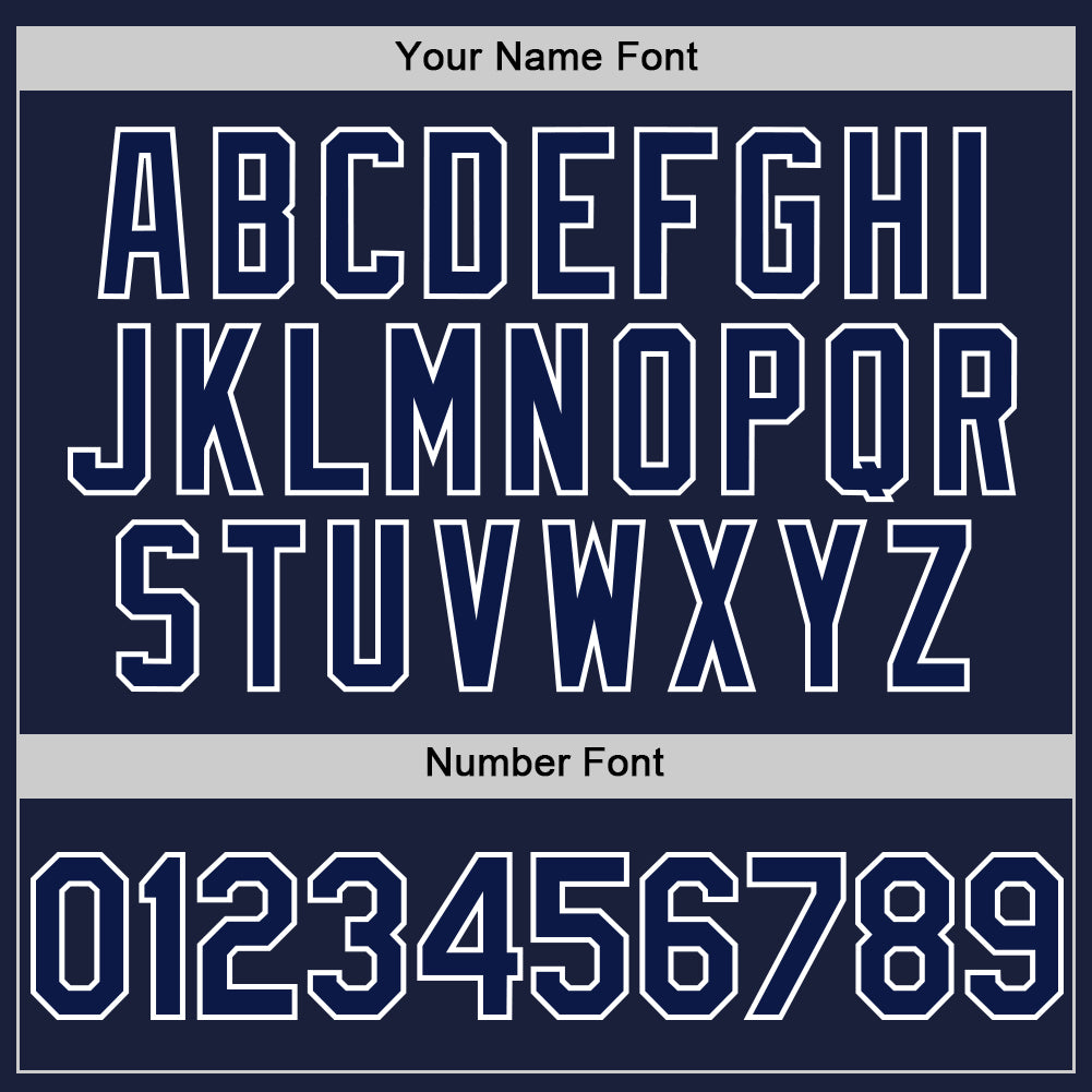 Custom Navy White Line Authentic Baseball Jersey - Sky-Custom