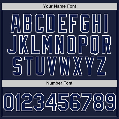 Custom Navy White Line Authentic Baseball Jersey - Sky-Custom