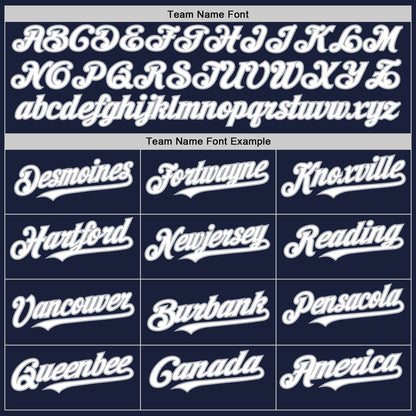 Custom Navy White-Gray Line Authentic Baseball Jersey - Sky-Custom