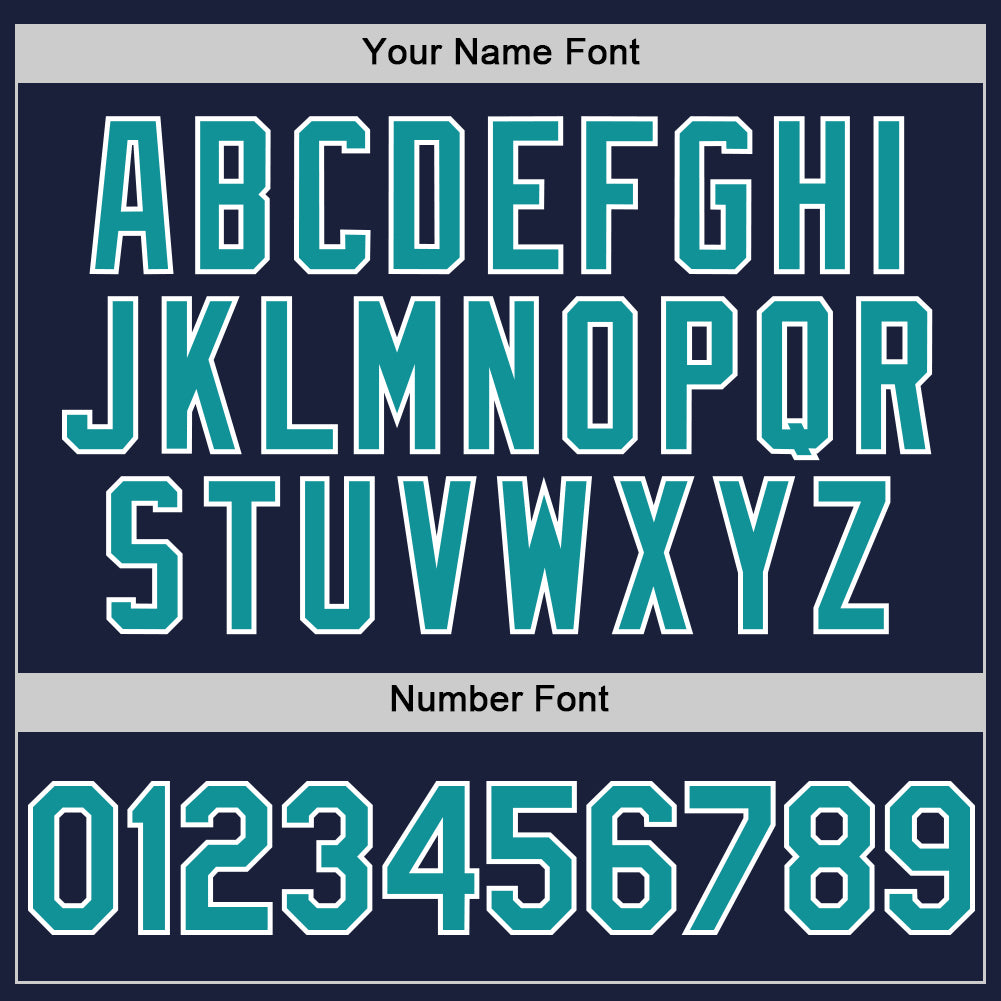 Custom Navy Teal-White Line Authentic Baseball Jersey - Sky-Custom
