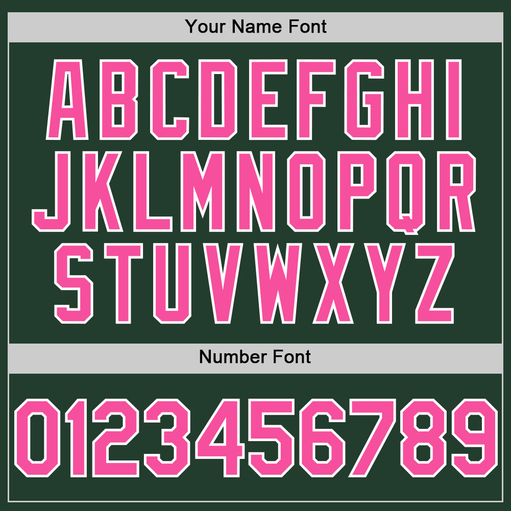 Custom Green Pink-White Line Authentic Baseball Jersey - Sky-Custom