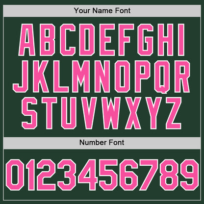 Custom Green Pink-White Line Authentic Baseball Jersey - Sky-Custom