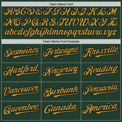Custom Green Old Gold-Black Line Authentic Baseball Jersey - Sky-Custom