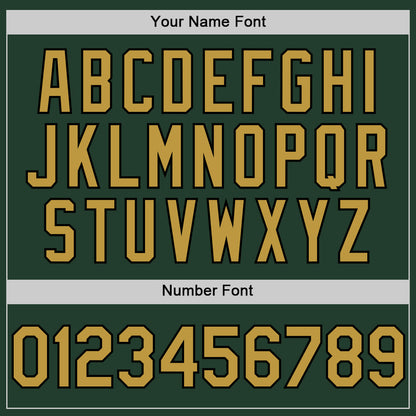 Custom Green Old Gold-Black Line Authentic Baseball Jersey - Sky-Custom