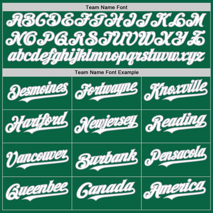 Custom Kelly Green White-Gray Line Authentic Baseball Jersey - Sky-Custom