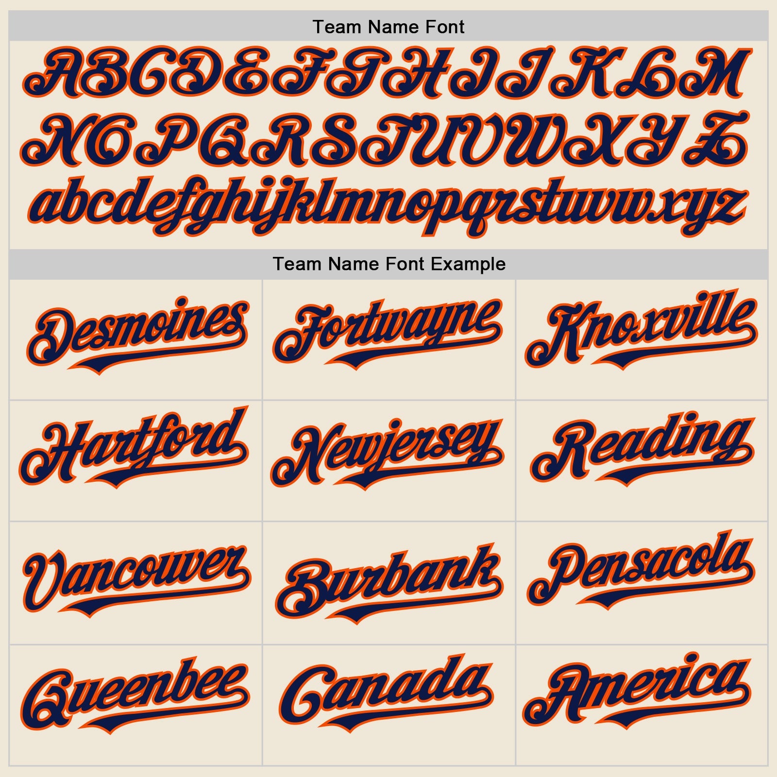 Custom Cream Navy-Orange Line Authentic Baseball Jersey - Sky-Custom