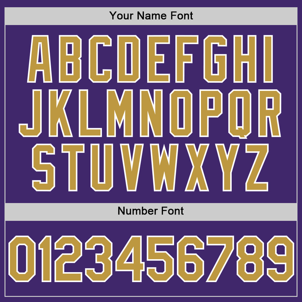 Custom Purple Old Gold-White Line Authentic Baseball Jersey - Sky-Custom