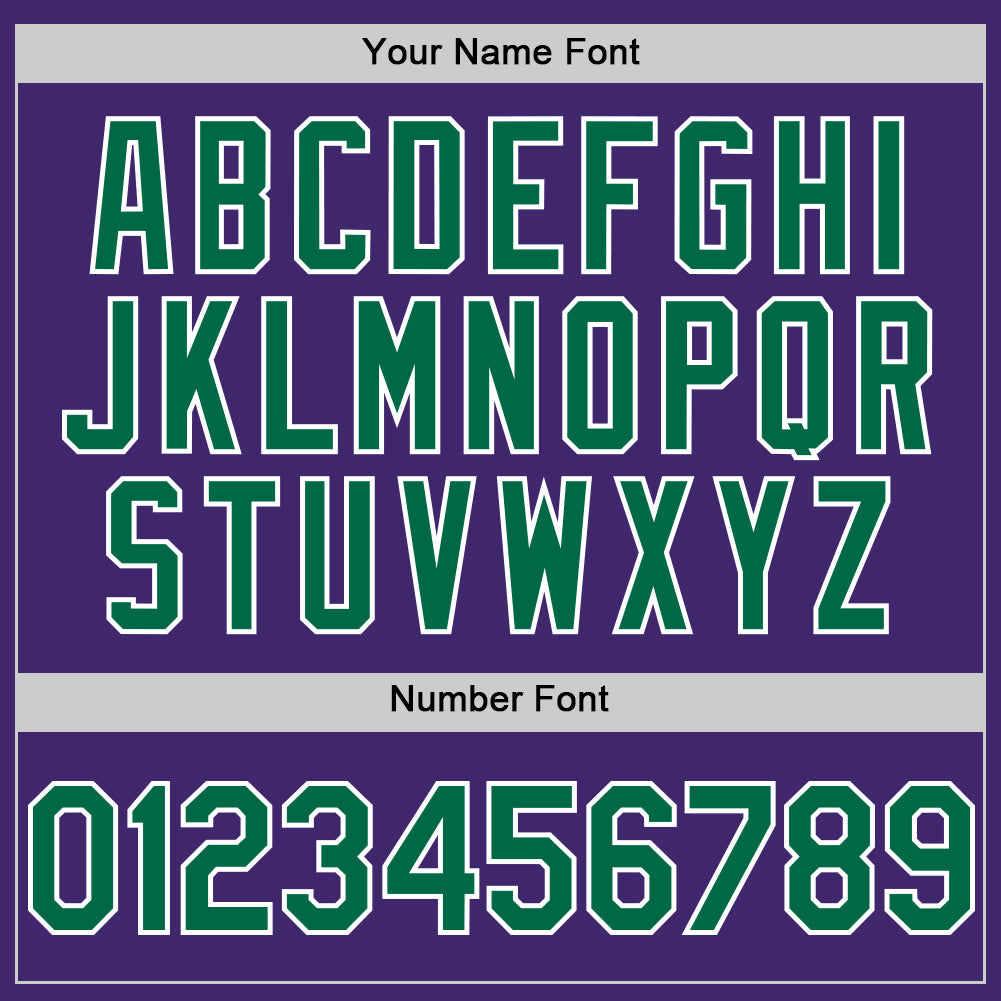Custom Purple Kelly Green-White Line Authentic Baseball Jersey - Sky-Custom